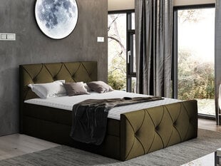 Kontinentālā gulta Crystal Lux, 140 x 200 cm, audums Zetta 297 cena un informācija | Gultas | 220.lv