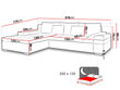 Izvelkamais stūra dīvāns Bangkok, labais stūris cena un informācija | Stūra dīvāni | 220.lv