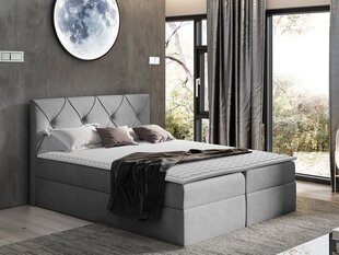 Kontinentālā gulta Crystal, 200 x 200 cm, apdare Mono 244 цена и информация | Кровати | 220.lv