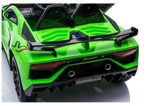 Elektriskā sporta automašīna Lamborghini Aventador, zaļā krāsā цена и информация | Электромобили для детей | 220.lv