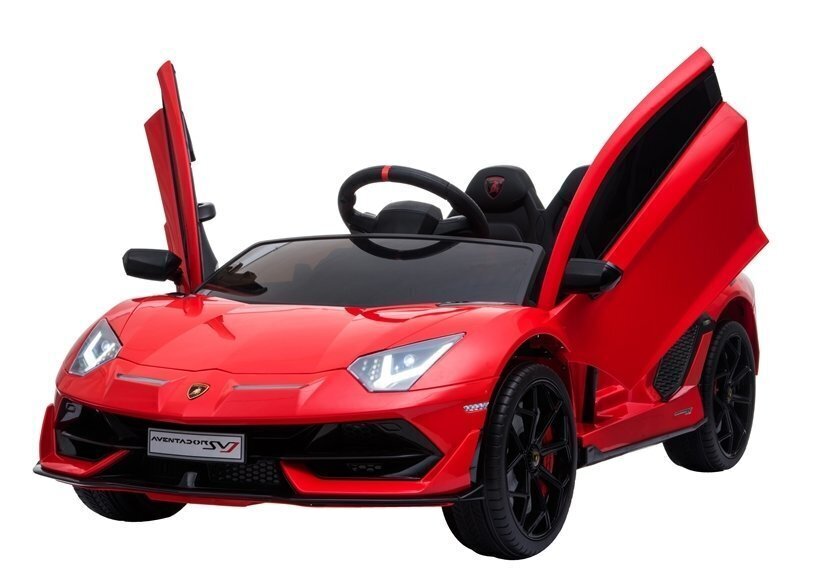 Elektriskā sporta automašīna Lamborghini Aventador, sarkanā krāsā cena un informācija | Bērnu elektroauto | 220.lv