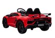 Elektriskā sporta automašīna Lamborghini Aventador, sarkanā krāsā цена и информация | Bērnu elektroauto | 220.lv