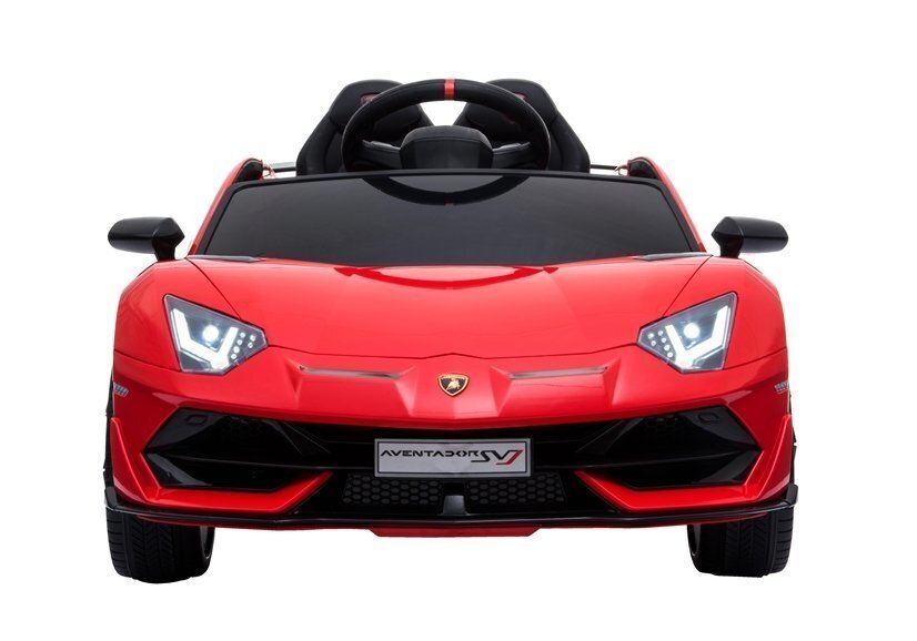 Elektriskā sporta automašīna Lamborghini Aventador, sarkanā krāsā цена и информация | Bērnu elektroauto | 220.lv