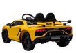 Elektriskā sporta automašīna Lamborghini Aventador, dzeltenā krāsā cena un informācija | Bērnu elektroauto | 220.lv