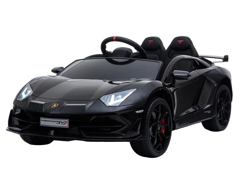 Elektriskā sporta automašīna Lamborghini Aventador, melnā krāsā cena un informācija | Bērnu elektroauto | 220.lv