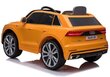 Elektriskā apvidus automašīna bērniem Audi Q8, dzeltenā krāsā цена и информация | Elektromobīļi bērniem | 220.lv