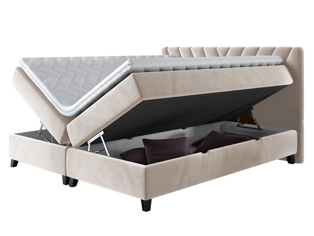 Kontinentālā gulta Romantic, 180 x 200 cm, apdare Fresh 32 cena un informācija | Gultas | 220.lv