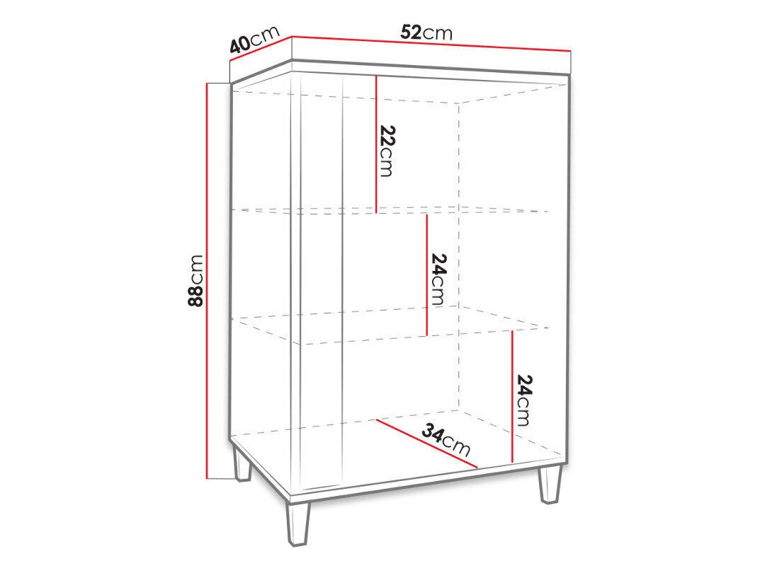 Kumode Marco 50 cm cena un informācija | Kumodes | 220.lv