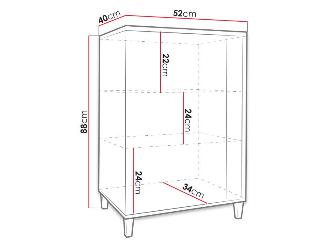 Kumode Marco 50 cm cena un informācija | Kumodes | 220.lv