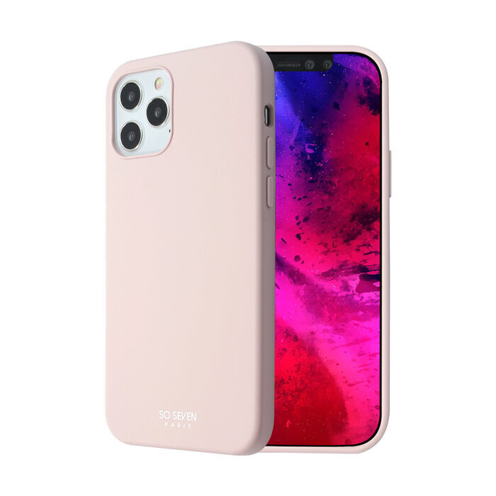 so seven SSBKC0474 Smoothie Silicone Case for iPhone 12 Pro Max (pink) цена и информация | Telefonu vāciņi, maciņi | 220.lv