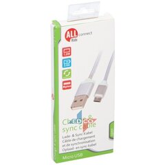 Micro USB vads, 1,2 m, neilona pārklājums цена и информация | Кабели для телефонов | 220.lv