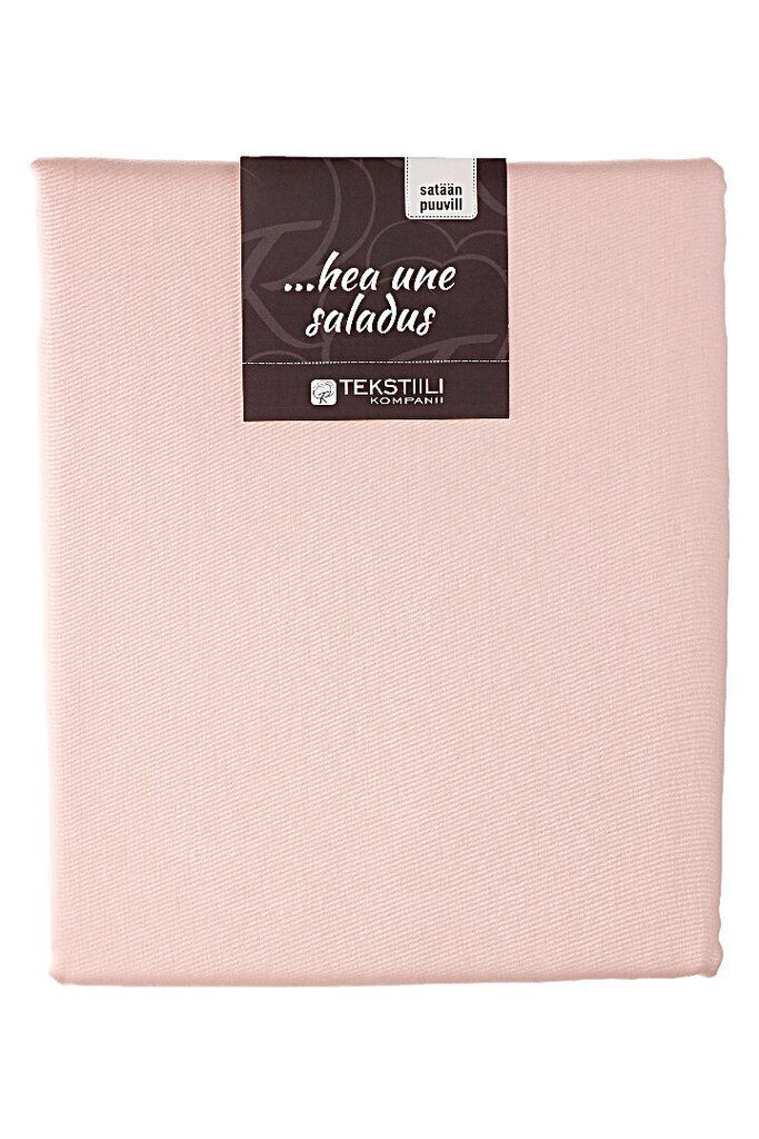 Tekstiilikompanii segas pārvalks Standard, satīns, rozā krāsā - dažādi izmēri cena un informācija | Gultas veļas komplekti | 220.lv