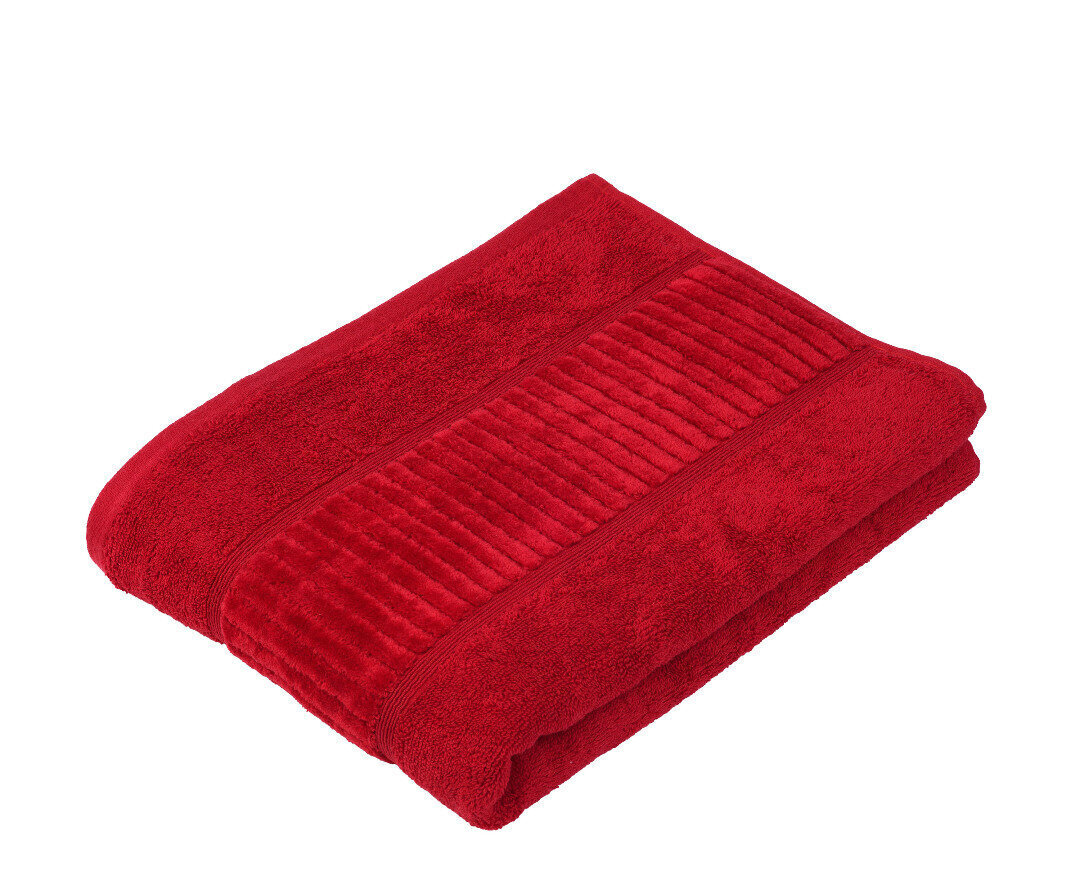 Tekstiilikompanii frotē dvielis BIO, kokvilna, sarkanā krāsā - dažādi izmēri cena un informācija | Dvieļi | 220.lv