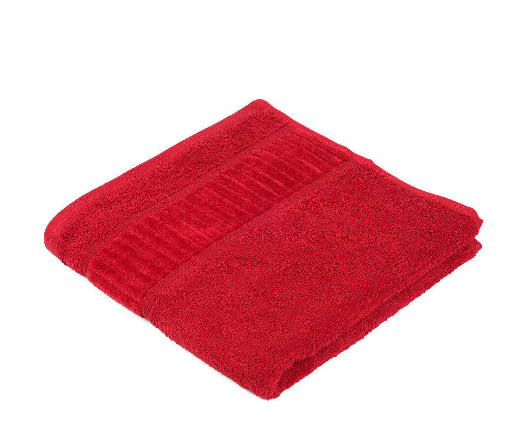 Tekstiilikompanii frotē dvielis BIO, kokvilna, sarkanā krāsā - dažādi izmēri cena un informācija | Dvieļi | 220.lv