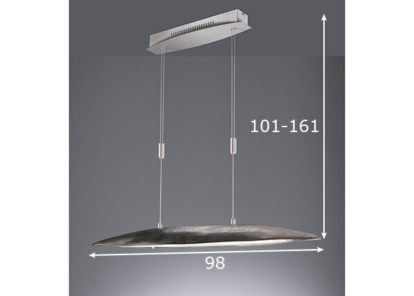 Griestu lampa Colmar LED, antīka niķeļa/niķeļa toņa, 25 W/2800 lm 890932892 cena un informācija | Griestu lampas | 220.lv