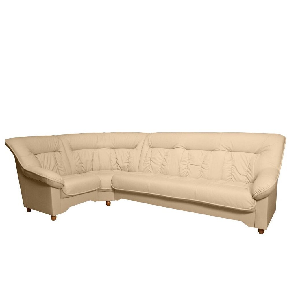 Stūra dīvāns 3n1, ar stūri kreisajā pusē, pārklāts ar ādu цена и информация | Stūra dīvāni | 220.lv