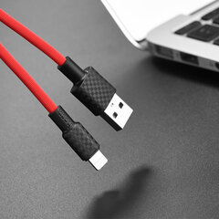 Кабель USB A - Lightning Hoco X29 1.0 м, провод для зарядки и передачи данных USB 2.0 - Lightning  for Apple iPhone, красный цена и информация | Кабели для телефонов | 220.lv