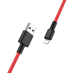 Vads USB -> Lightning Hoco X29 1.0 m, uzlādes datu kabelis Lightning for Apple iPhone USB 2.0, sarkans цена и информация | Кабели для телефонов | 220.lv