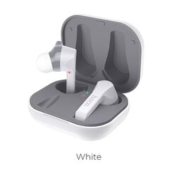 Bluetooth Беспроводные вакуумные наушники-гарнитура с микрофоном в кейсе сенсорные HOCO ES34 белые цена и информация | Наушники | 220.lv