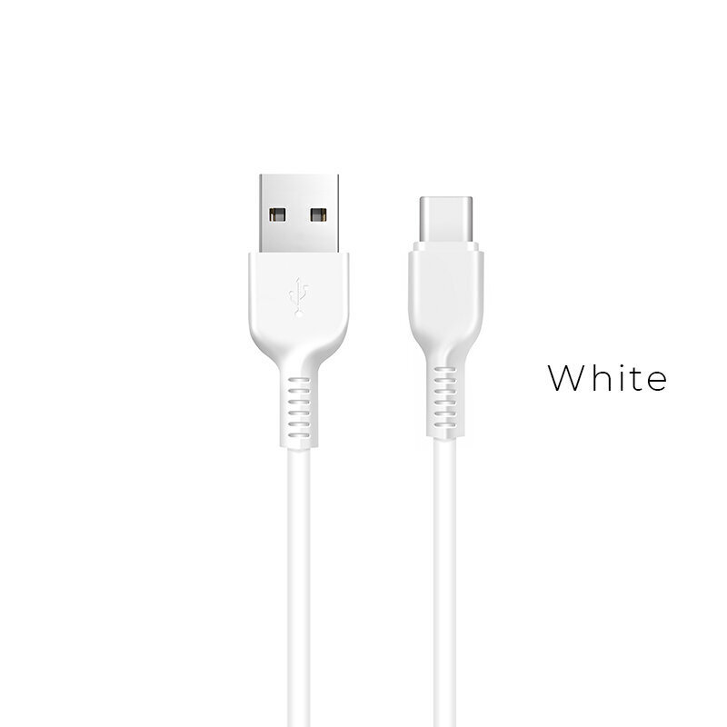 Type C uzlādes vads - USB A Hoco X13 1.0 m, lādēšanas datu kabelis USB 2.0 USB-C, balts цена и информация | Savienotājkabeļi | 220.lv