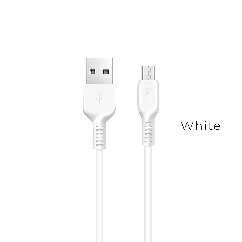 Vads Micro USB Hoco X13 USB A / USB B MICRO, 3M lādēšanas vads USB 2.0, balts цена и информация | Savienotājkabeļi | 220.lv