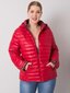 Plus izmēra sarkana atgriezeniska jaka. Red XXL cena un informācija | Sieviešu virsjakas | 220.lv