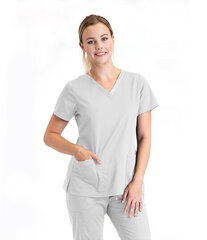 Medicīnas blūze sievietēm BE001- 10 White cena un informācija | Medicīnas apģērbs  | 220.lv