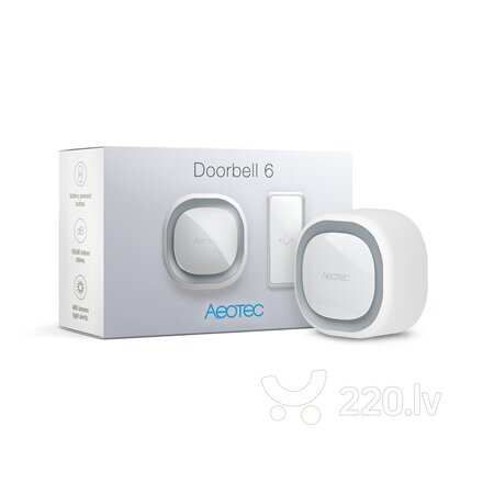 AEOTEC Doorbell 6 Z-Wave Plus cena un informācija | Mājas drošība | 220.lv