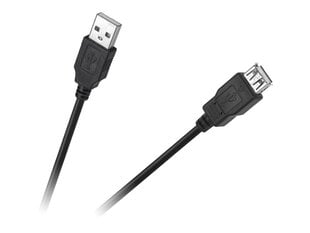 Cabletech AM-AF USB Vads Pagarinātājs 1m Melns цена и информация | Кабели для телефонов | 220.lv