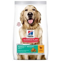 Barība lielo šķirņu suņiem Hill's Perfect Weight, 12 kg cena un informācija | Sausā barība suņiem | 220.lv