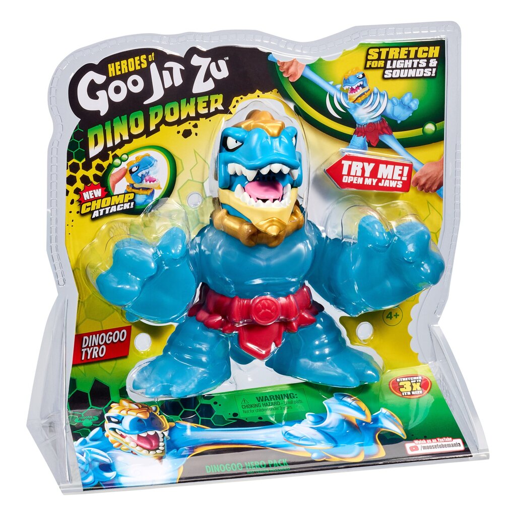 HEROES OF GOO JIT ZU Figūra Dino Power Delux ar gaismu SUPAGOO DINO цена и информация | Rotaļlietas meitenēm | 220.lv