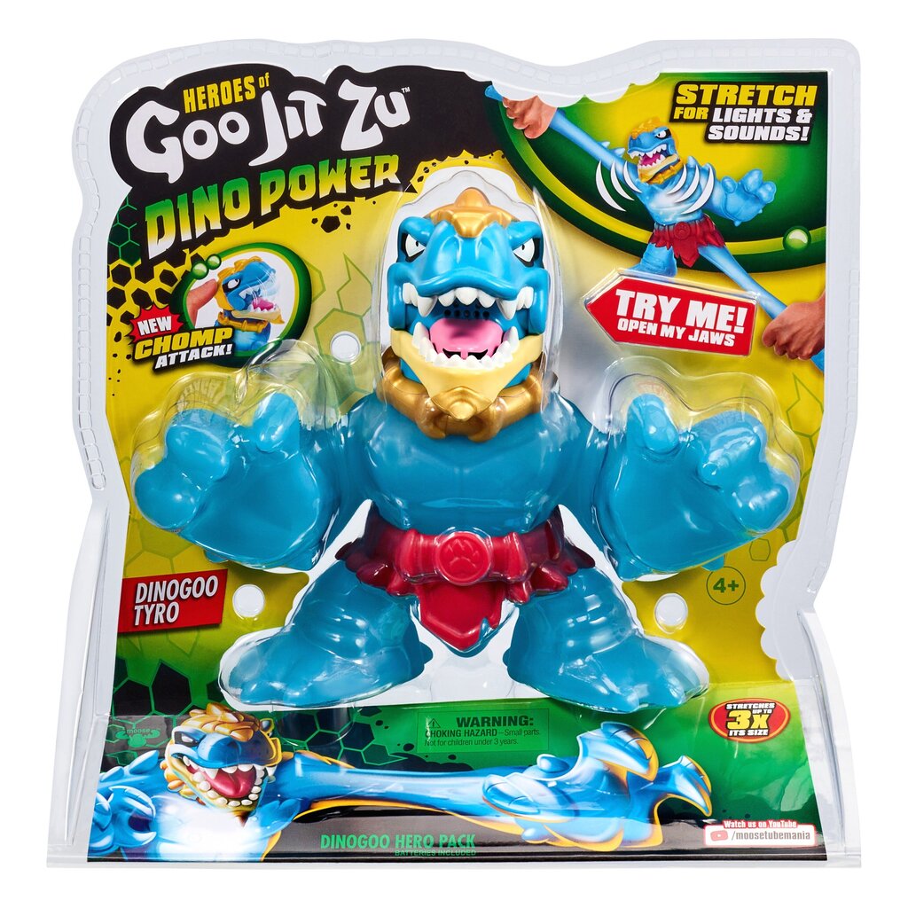 HEROES OF GOO JIT ZU Figūra Dino Power Delux ar gaismu SUPAGOO DINO cena un informācija | Rotaļlietas meitenēm | 220.lv