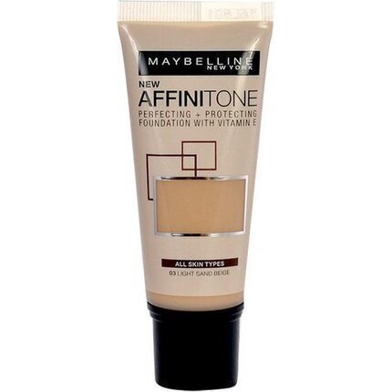 Maybelline Affinitone Foundation tonālais krēms 30 ml, 17 Rose Beige цена и информация | Grima bāzes, tonālie krēmi, pūderi | 220.lv