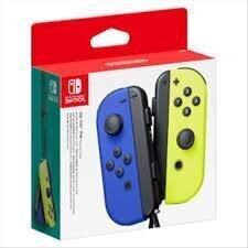 NIntendo SWITCH Joy-Con Pair Neon Blue Yellow цена и информация | Аксессуары для компьютерных игр | 220.lv