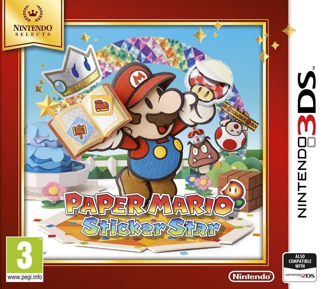 3DS Paper Mario: Sticker Star cena un informācija | Datorspēles | 220.lv