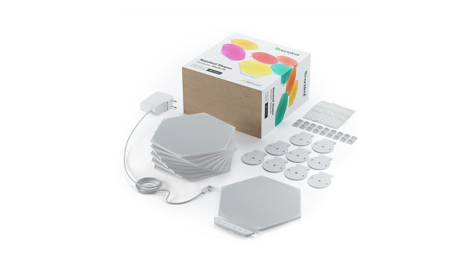 Nanoleaf Shapes Hexagons Starter Kit Min cena un informācija | Sienas lampas | 220.lv