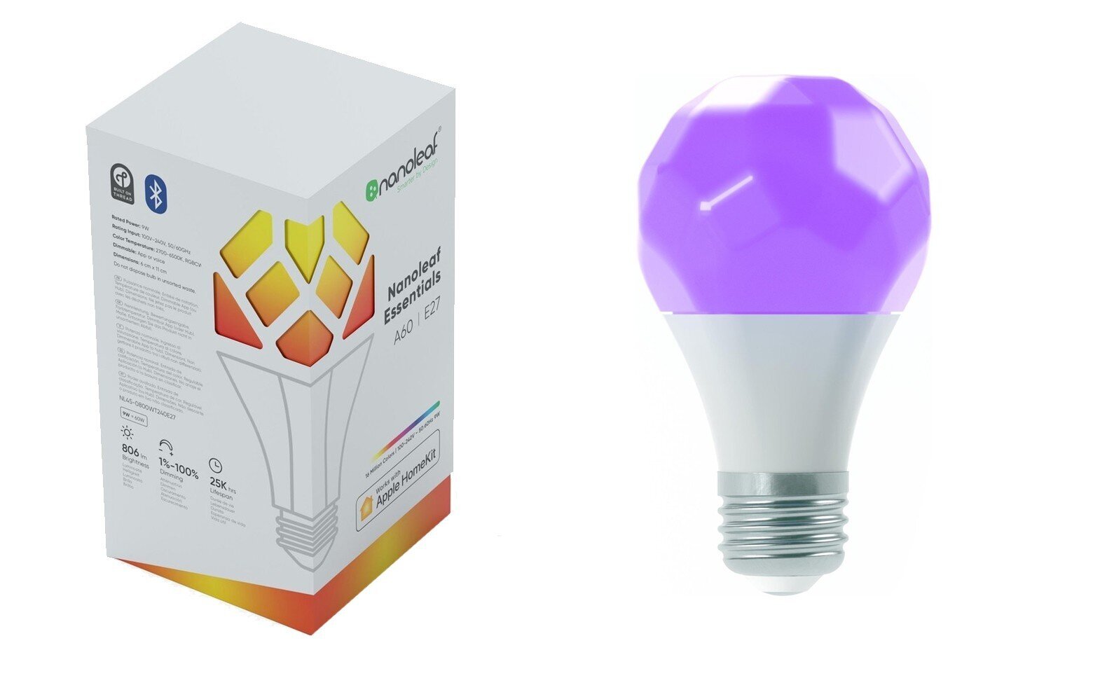 Nanoleaf Essentials Smart A19 Bulb 1100L cena un informācija | Spuldzes | 220.lv