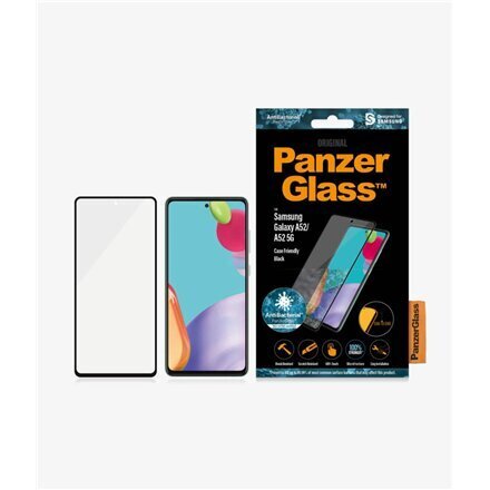 PanzerGlass Samsung, Galaxy A52, Black cena un informācija | Ekrāna aizsargstikli | 220.lv