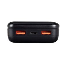 POWER BANK USB 20000MAH/BLACK VA2580 RIVACASE cena un informācija | Lādētāji-akumulatori (Power bank) | 220.lv