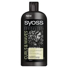 Syoss Curls & Waves šampūns sprogainiem matiem 500 ml цена и информация | Шампуни | 220.lv