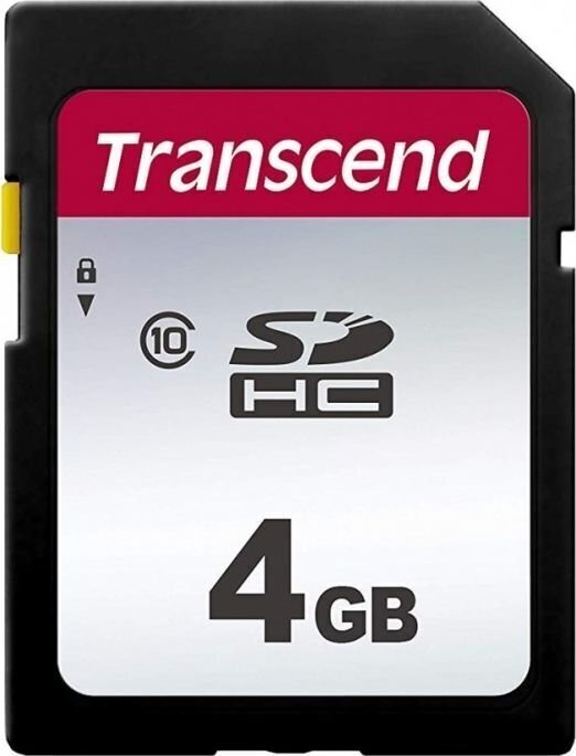 MEMORY SDHC 4GB C10/TS4GSDC300S TRANSCEND cena un informācija | Atmiņas kartes mobilajiem telefoniem | 220.lv