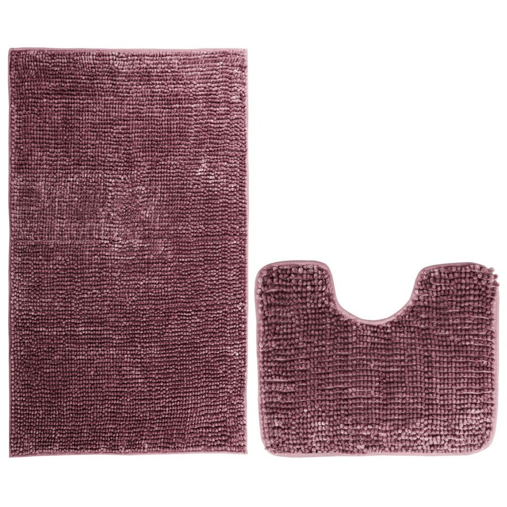 AmeliaHome vannas istabas paklājs, tumši rozā krāsā - dažādi izmēri cena un informācija | Vannas istabas aksesuāri | 220.lv