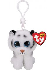 Plīša piekariņš balts tīģeris TY Beanie Boos TUNDRA, 9 cm cena un informācija | Mīkstās (plīša) rotaļlietas | 220.lv