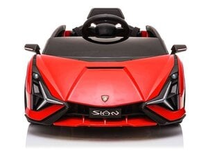 Elektriskā sporta automašīna Lamborghini Sian, sarkanā krāsā цена и информация | Электромобили для детей | 220.lv