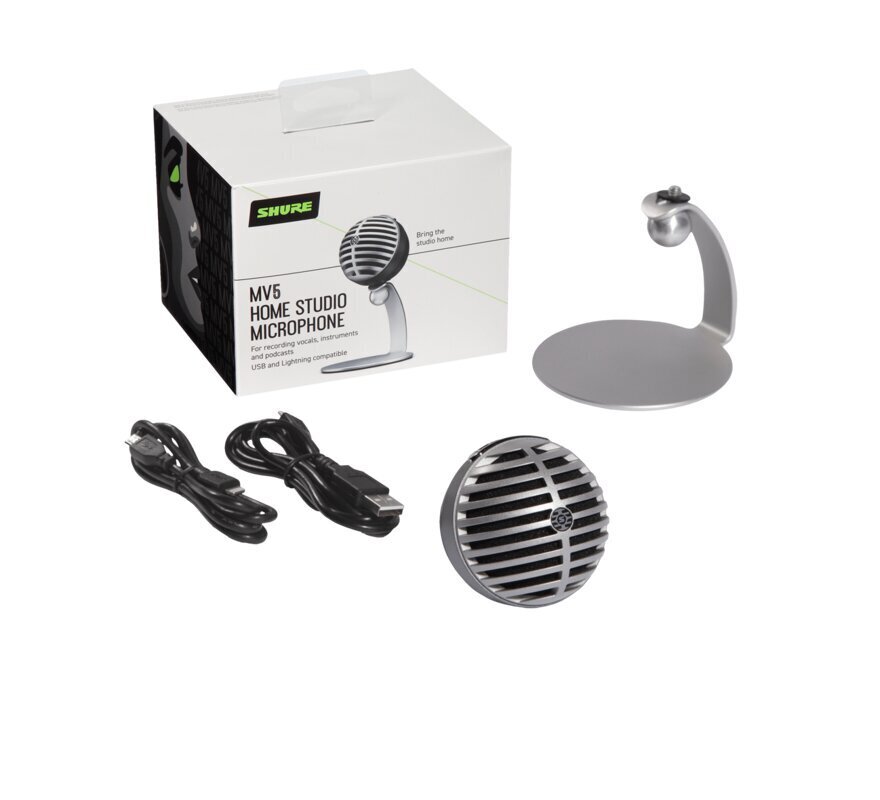 Shure MV5 Digital Condenser Microphone, cena un informācija | Mikrofoni | 220.lv