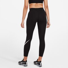 Nike sieviešu sporta legingi Nsw Essntl Lggng Swoosh, melni cena un informācija | Sporta apģērbs sievietēm | 220.lv