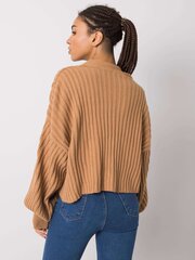 RUE PARIS Brūna jaka. Brown ONE cena un informācija | Sieviešu džemperi | 220.lv