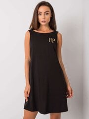 Rue Paris Черное платье с вырезом сзади цена и информация | Платья | 220.lv