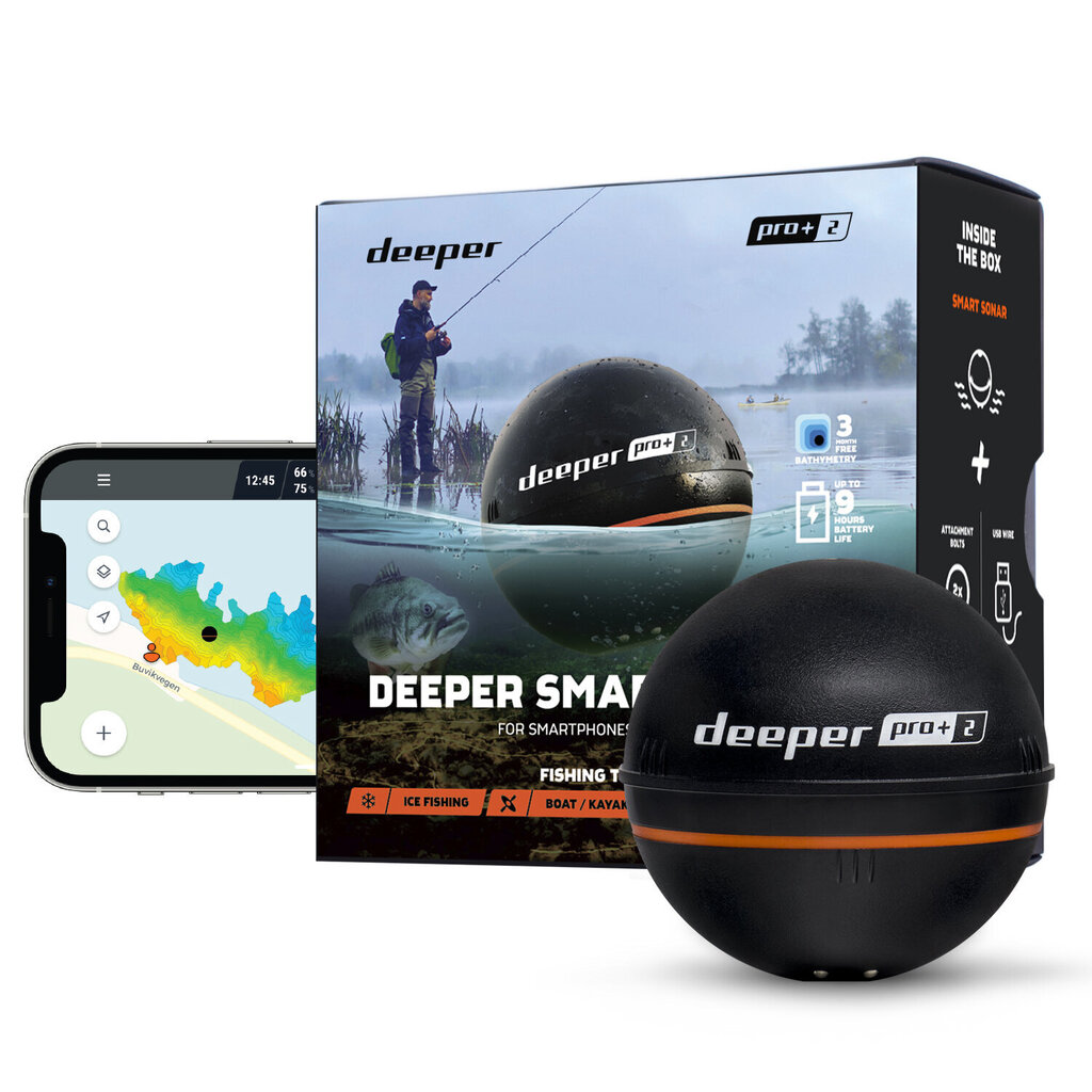 Sonārs Deeper Smart Sonar PRO+ 2 цена и информация | Smart ierīces un piederumi | 220.lv