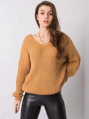 Верблюжий свитер с вырезом на спине OCH BELLA  цена и информация | Женские кофты | 220.lv